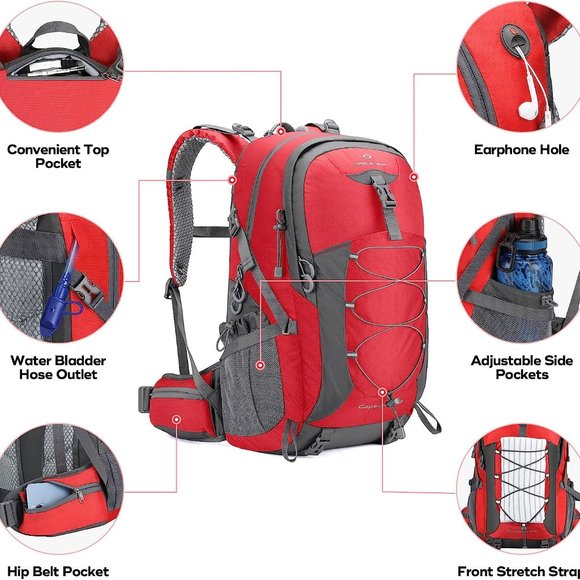 Maelstrom Hiking Backpack, Camping Backpack, 40L/50L Waterproof Hiking Daypack main image 6